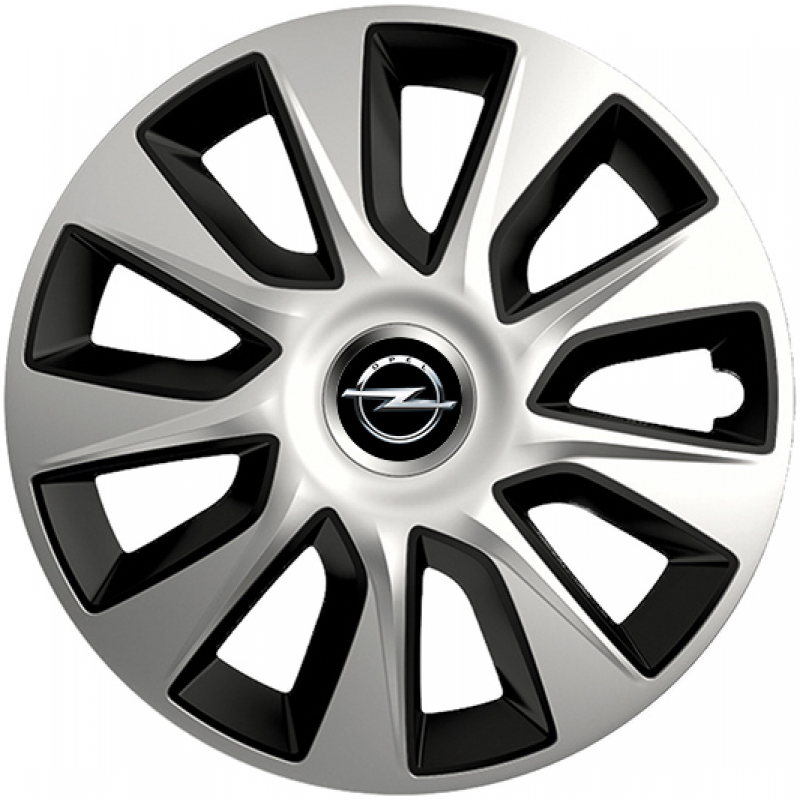 PUKLICE PRE OPEL 15" STRATOS silver/black 4ks